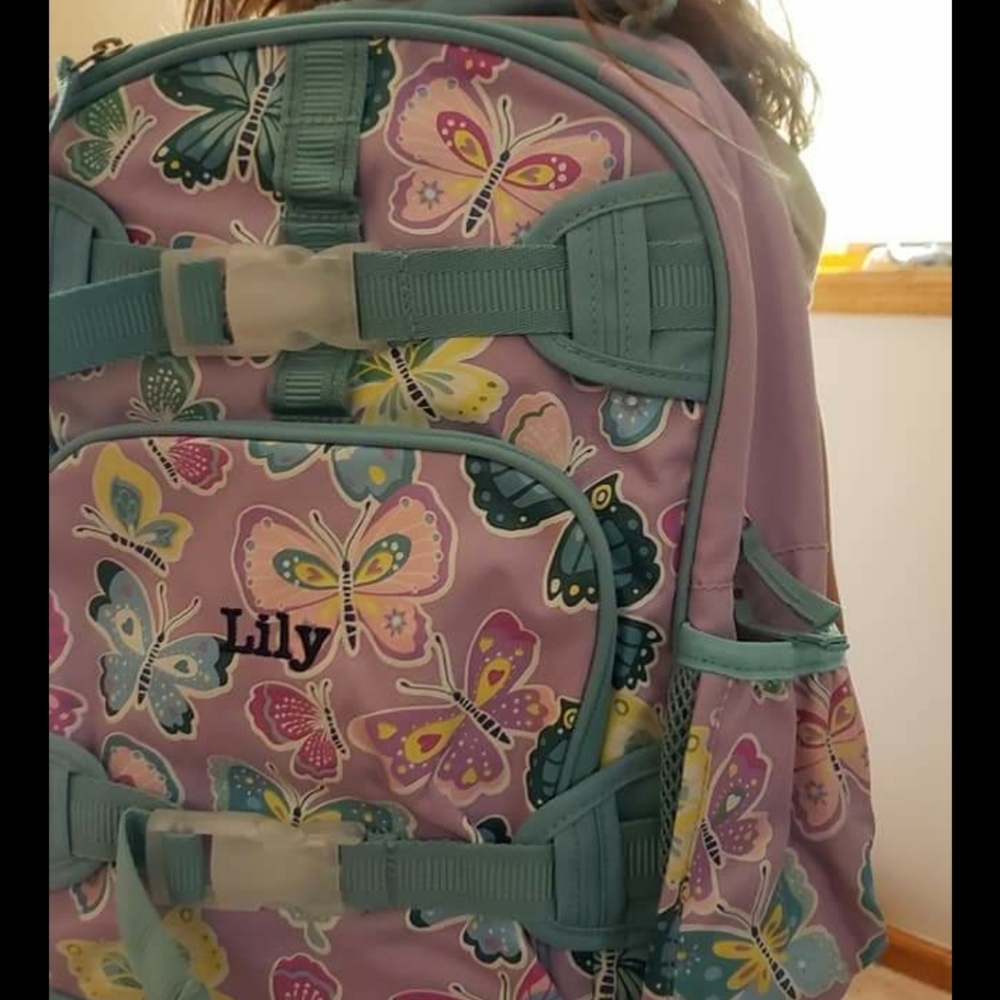 Pottery Barn Girls Backpack w/name "Lily"